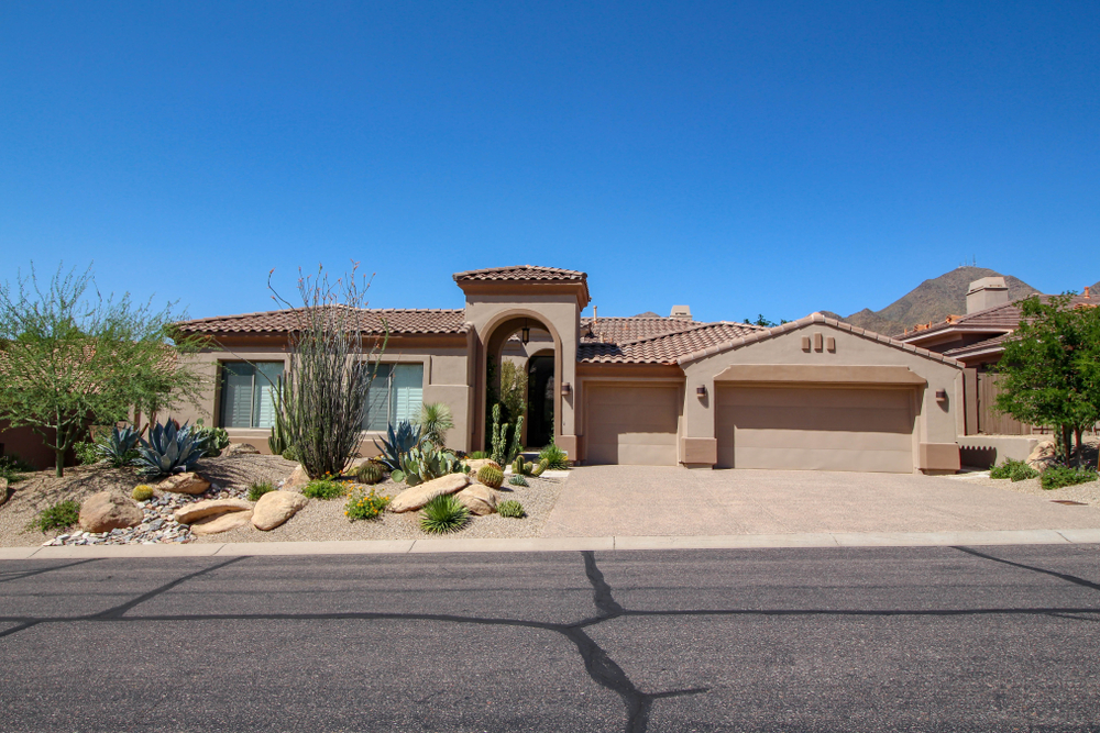 Xeriscape With Desert Hardy Plants